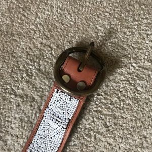 Beaded brown belt
